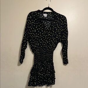 Black Floral Women's Dress